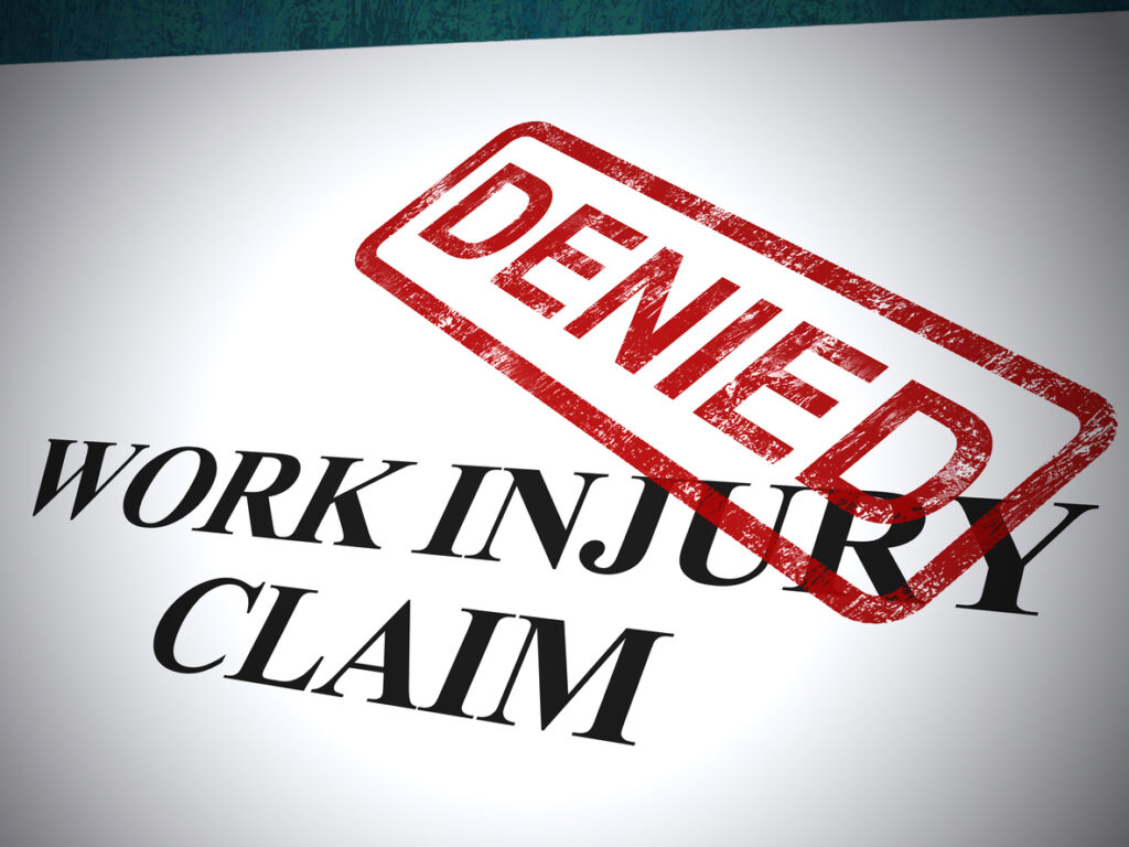 workers’ compensation claim be denied